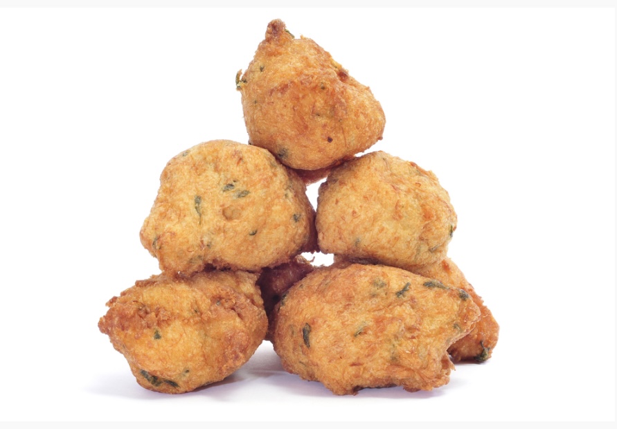 Bajan fish cakes sold four per order
