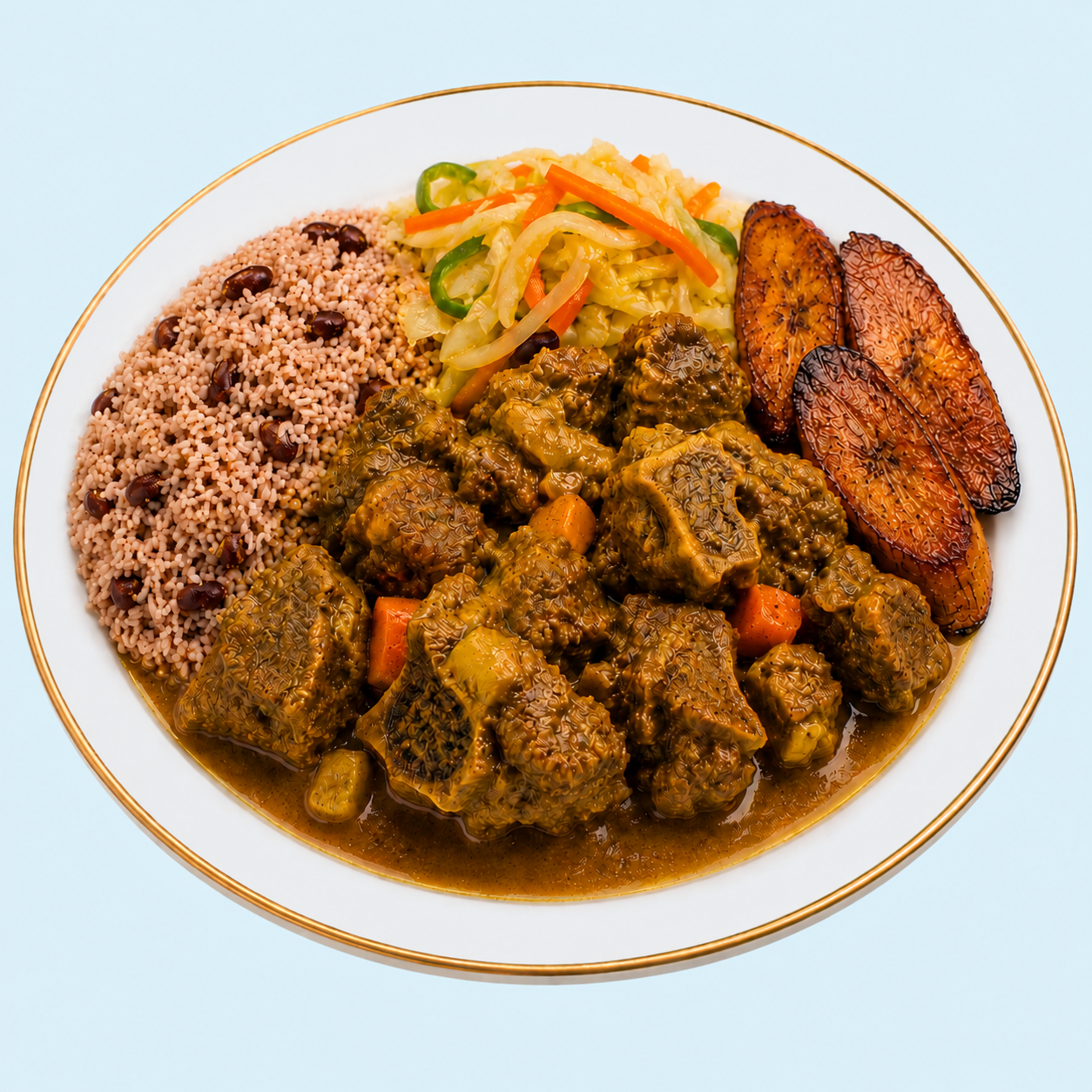 Traditional Caribbean Curry Goat